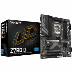 GIGABYTE Z790 D, Socket 1700, Intel® Z790 (14/13/12th Gen CPU), 14Phases, CPU graphics, HDMI, DP, Dual 4xDDR5-7600, 3xPCIe X16 5.0, 4xSATA3, RAID, 3xM.2 4.0, 2xPCIe X1, Realtek HDA 7.1, 2.5GbE LAN, 1xUSB-C 3.2Gen2, 1xUSB 3.2Gen2, 7xUSB3.2(6A+1C), RGB Fusi